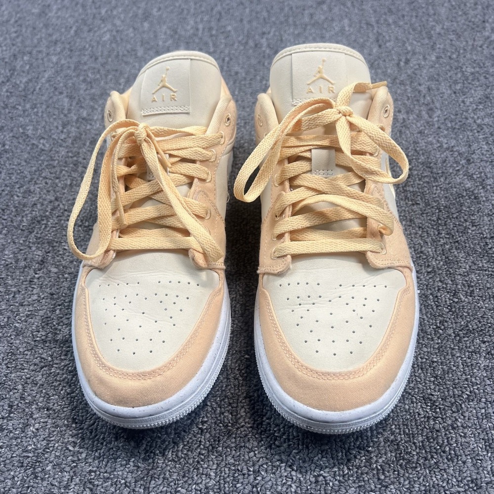 Jordan 1 Low SE Celestial Gold Muslin Mens 10.5 Womens 11.5 Canvas Leather